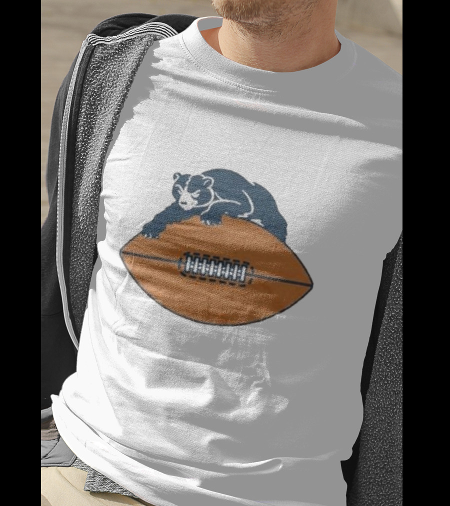 Chicago Bears Vintage Bear And Football Logo 1946 T-Shirt