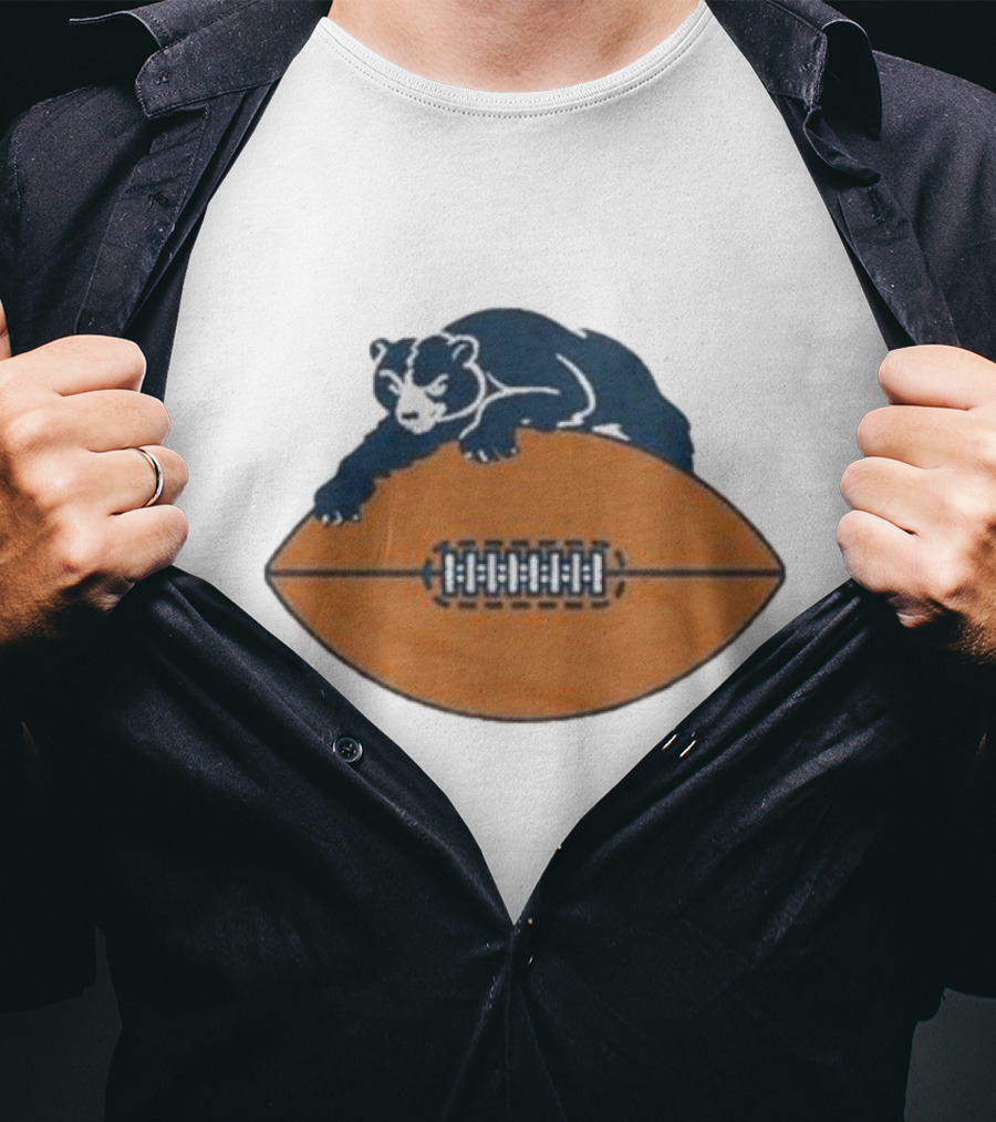 Chicago Bears Vintage Bear And Football Logo 1946 T-Shirt