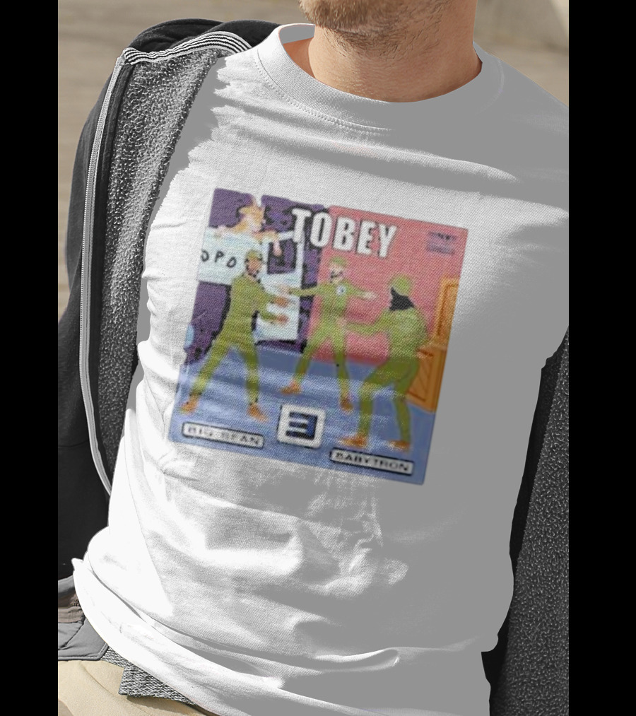 Eminem Tobey Big Sean BabyTron Meme Three Spider-Men Arms T-Shirt