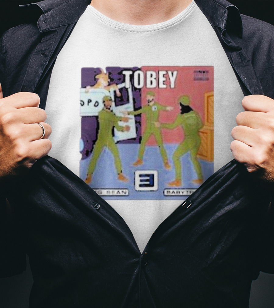 Eminem Tobey Big Sean BabyTron Meme Three Spider-Men Arms T-Shirt