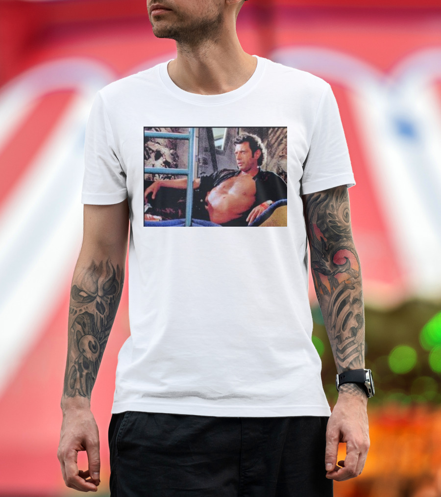 Ian Malcolm Jurassic Park Iconic Scene T-Shirt