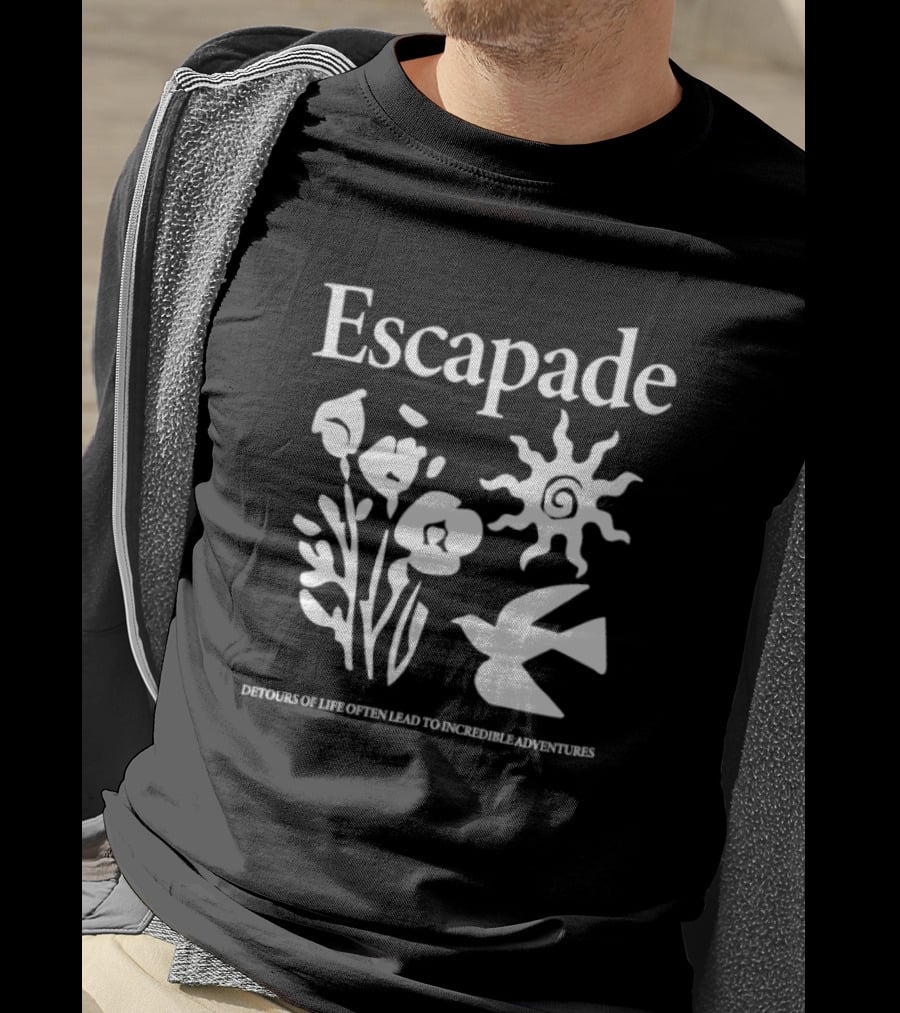 Escapade Sunflower Bird Journey Detours Of Life Often Lead To Incredible Adventures T-Shirt