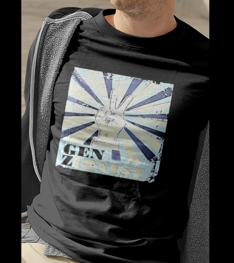Gen Zionist Peace Sign Victory Hand T-Shirt