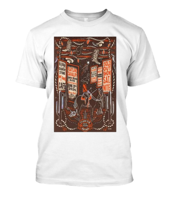Flatland Cavalry Sold Out Show June 29 2024 John Floore Country Store Helotes TX T-Shirt