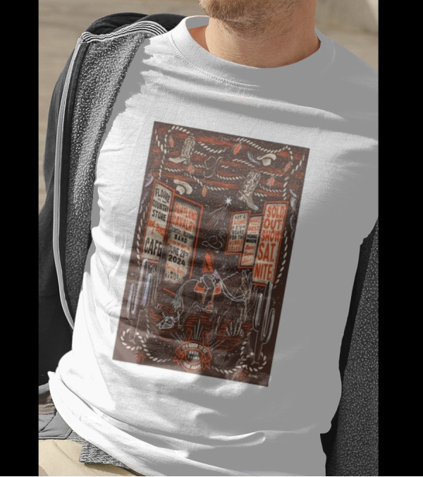 Flatland Cavalry Sold Out Show June 29 2024 John Floore Country Store Helotes TX T-Shirt