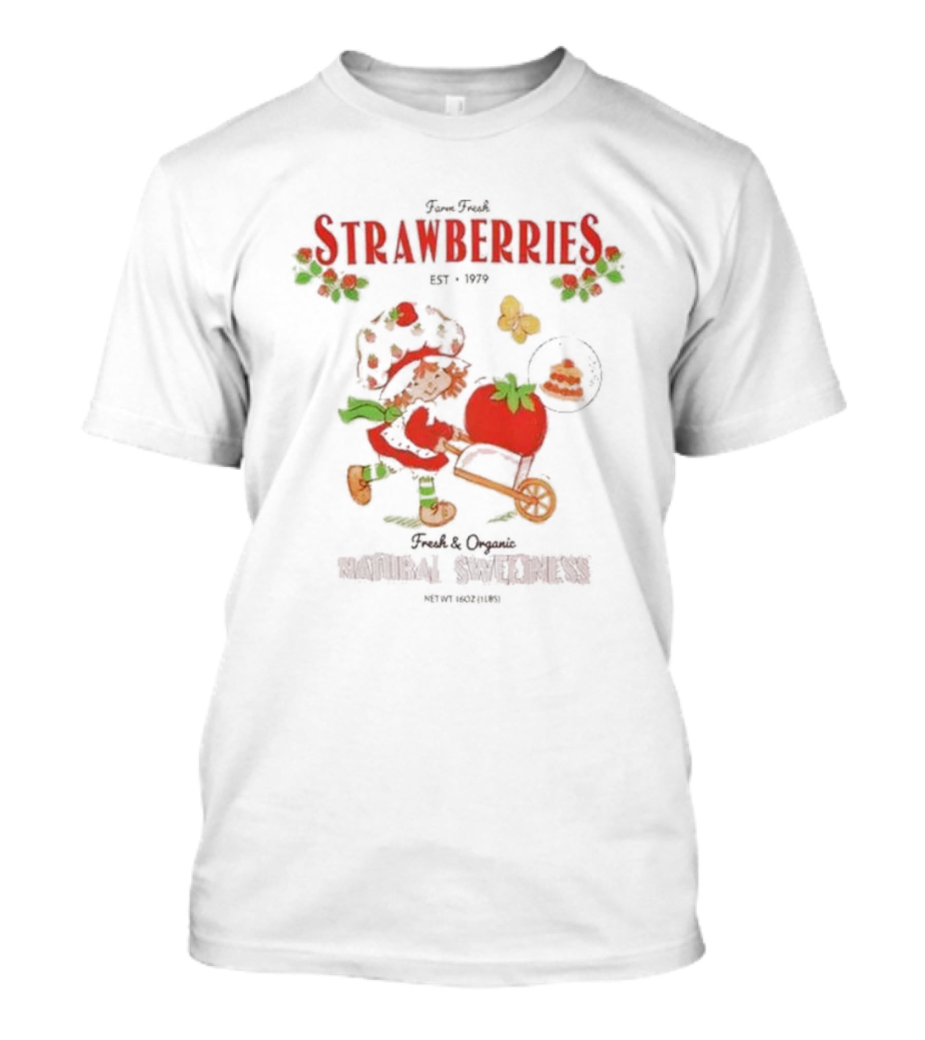 Fresh Strawberries Est 1979 Strawberry Shortcake Fresh And Organic Natural Sweetness T-Shirt