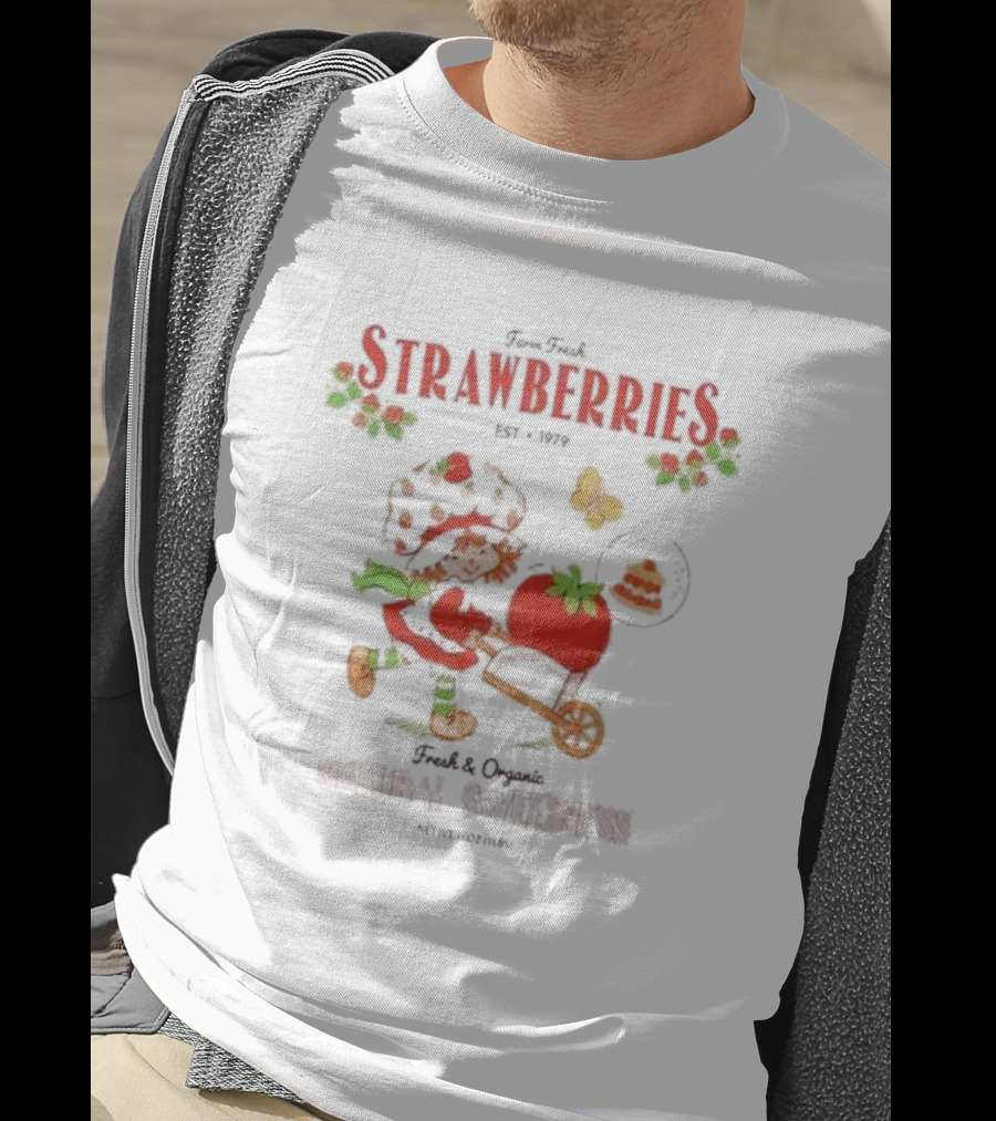 Fresh Strawberries Est 1979 Strawberry Shortcake Fresh And Organic Natural Sweetness T-Shirt