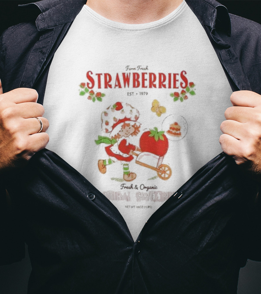 Fresh Strawberries Est 1979 Strawberry Shortcake Fresh And Organic Natural Sweetness T-Shirt