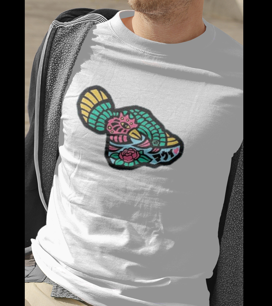 Sumofish Maui Kanji Flower Phoenix T-Shirt