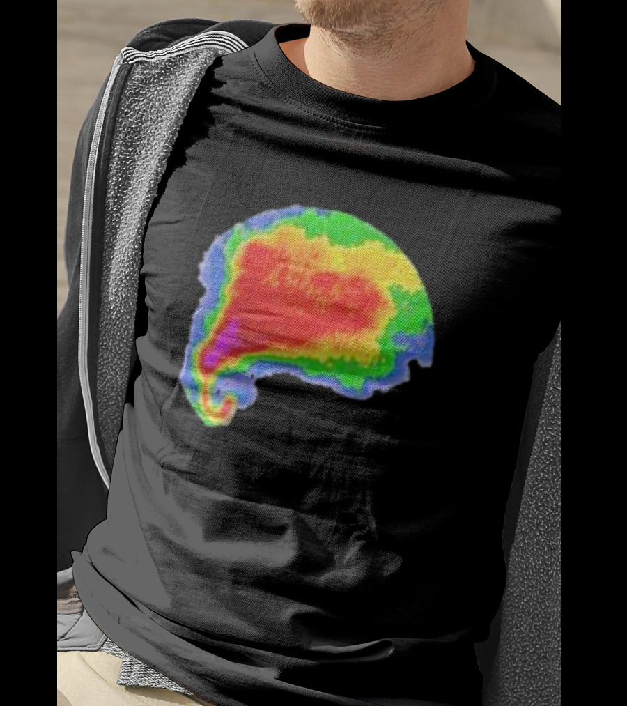 Supercell Weather Radar Heat Map Storm Formation T-Shirt