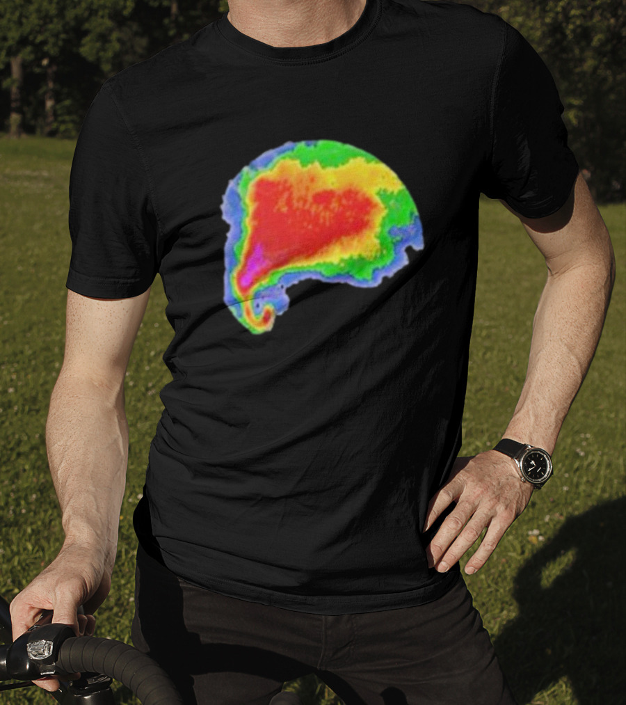 Supercell Weather Radar Heat Map Storm Formation T-Shirt