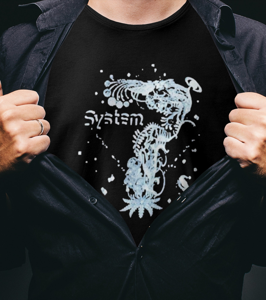 System 7 Unique Floral T-Shirt