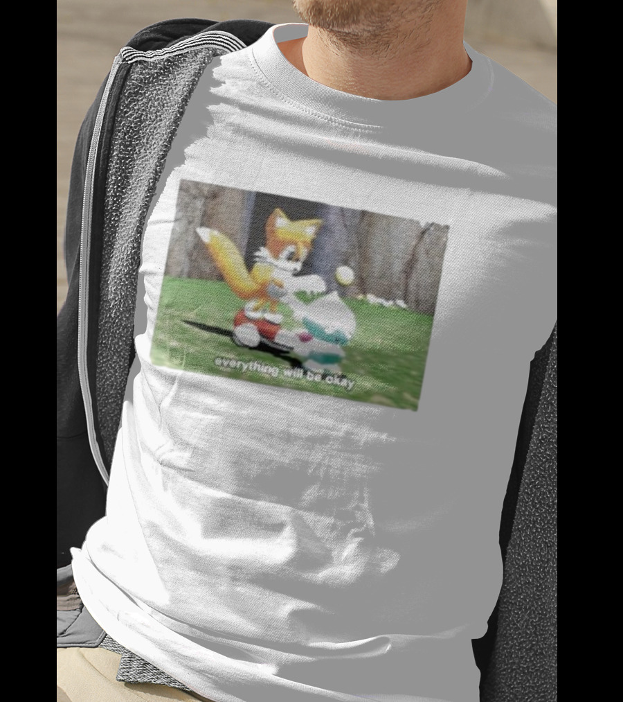 Tails Chao Everything Will Be Okay Game Scene Comfort T-Shirt