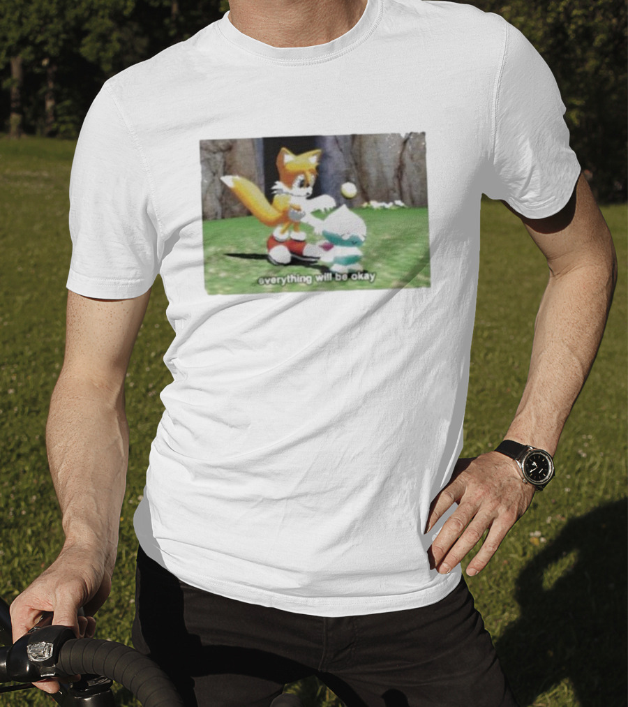 Tails Chao Everything Will Be Okay Game Scene Comfort T-Shirt