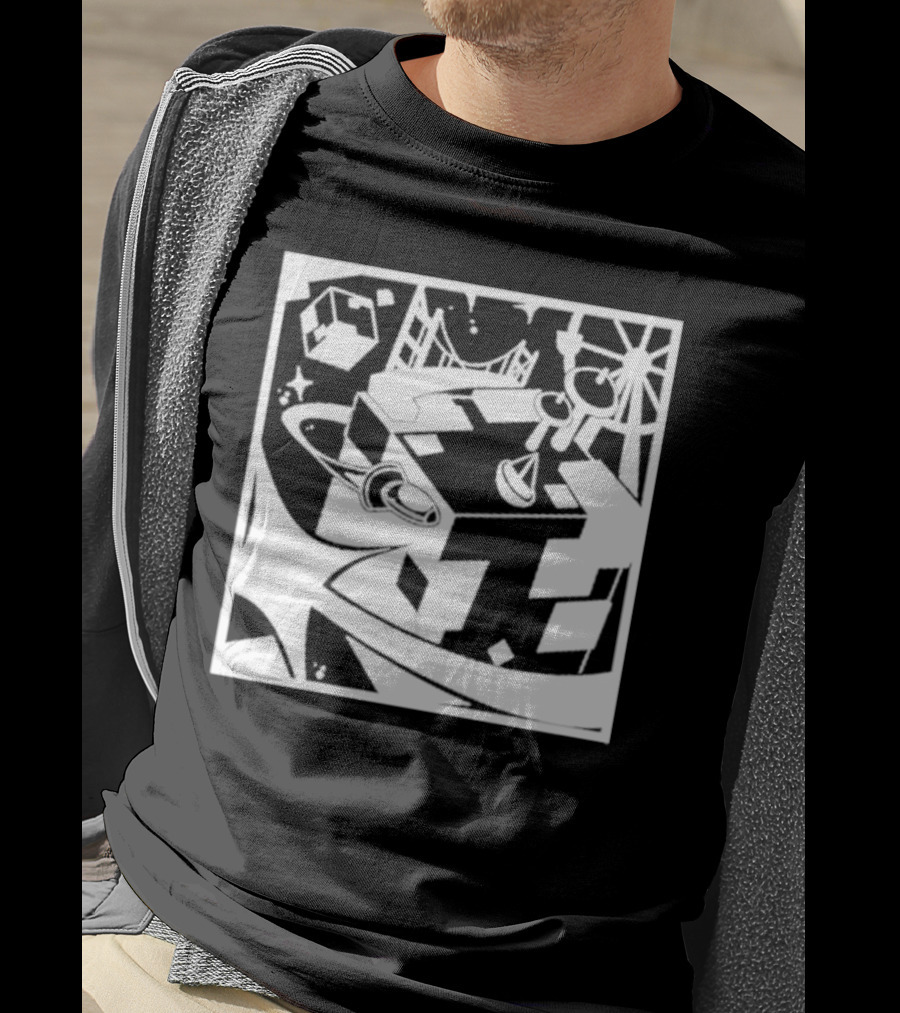 Tallulah Richarlyson Tilin QSMP Egg Surreal Cityscape Blocks Space T-Shirt