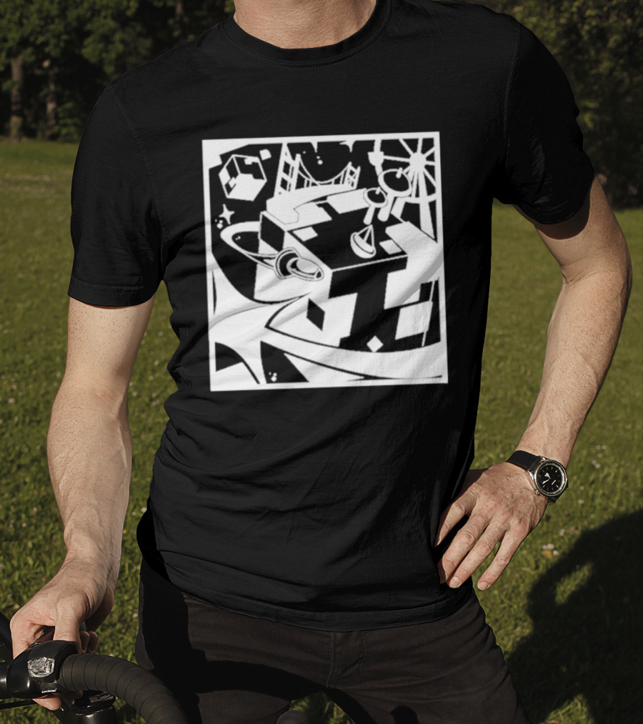 Tallulah Richarlyson Tilin QSMP Egg Surreal Cityscape Blocks Space T-Shirt