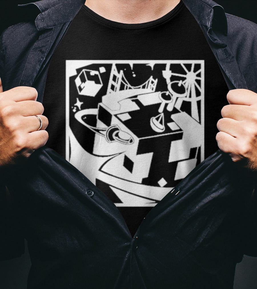 Tallulah Richarlyson Tilin QSMP Egg Surreal Cityscape Blocks Space T-Shirt