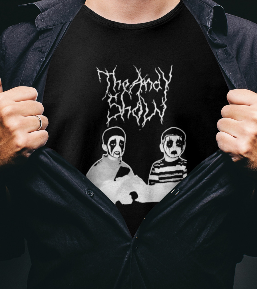 The Andy Show Corpse Paint Black Metal Duo T-Shirt