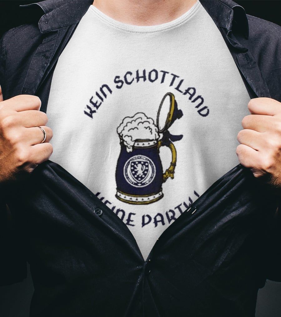 Kein Schottland Keine Party Bierkrug Schottisches Wappen T-Shirt