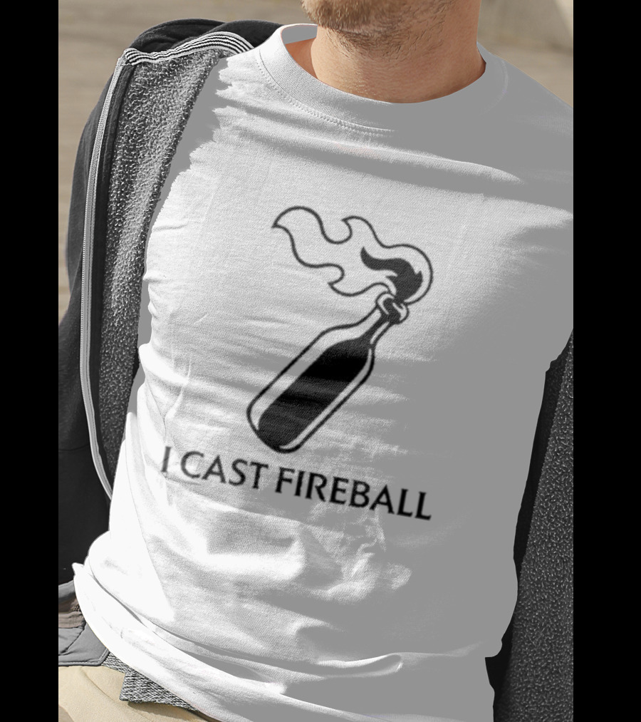 Baddie I Cast Fireball Molotov Flame T-Shirt