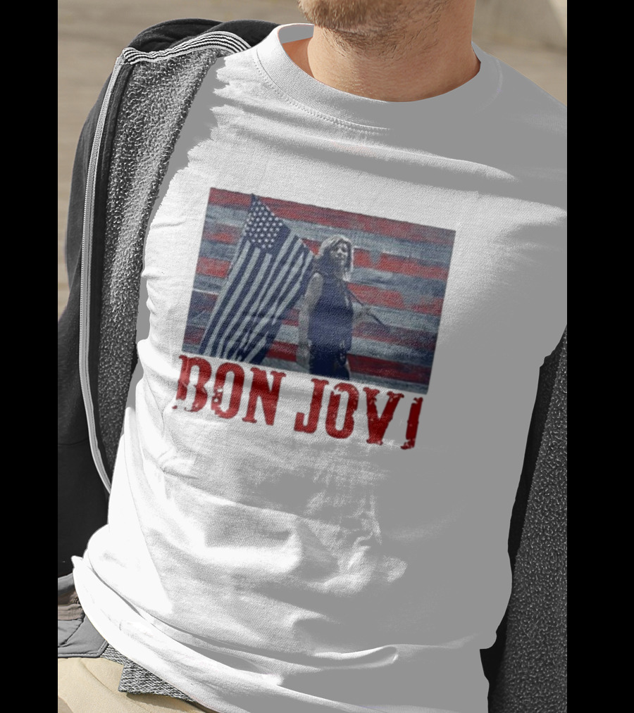 Bon Jovi American Flag T-Shirt