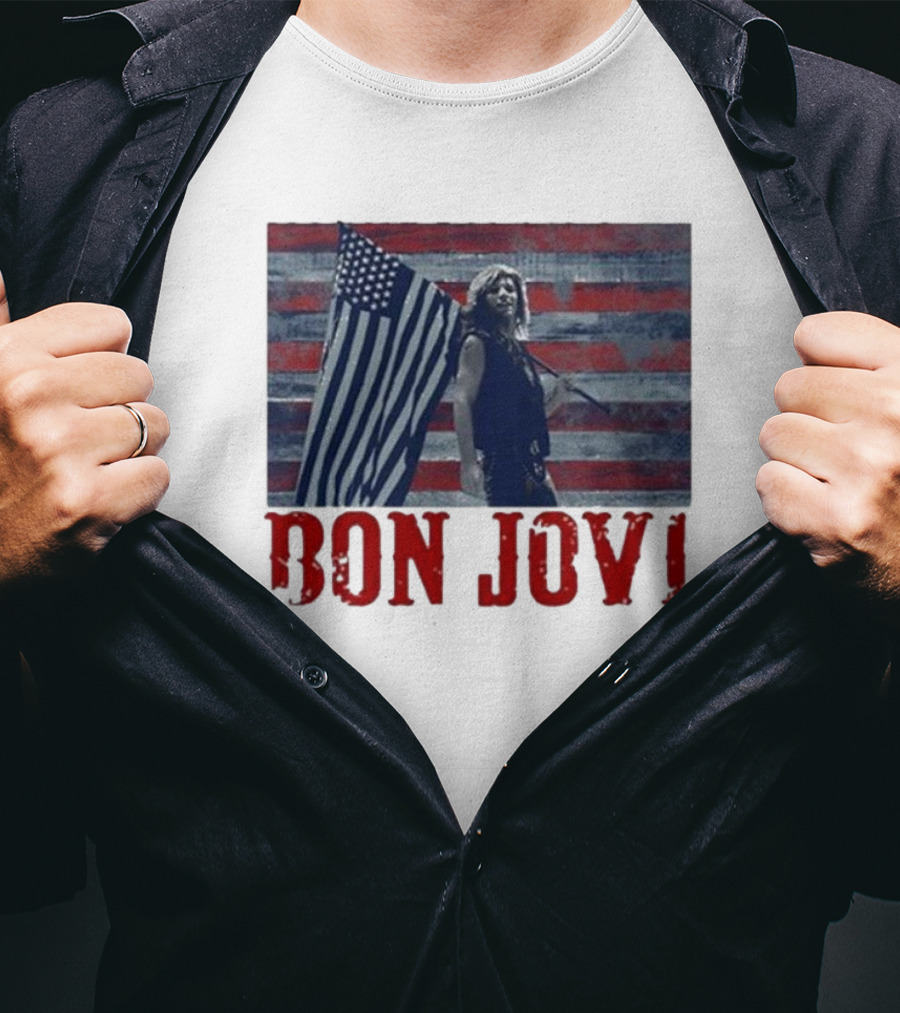 Bon Jovi American Flag T-Shirt