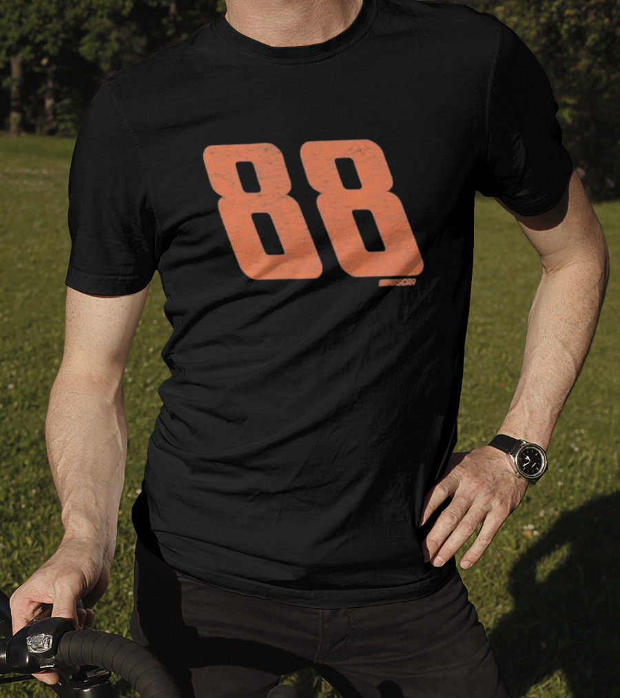 NASCAR Dale Earnhardt Jr. #88 Black Franklin 47 Racing T-Shirt