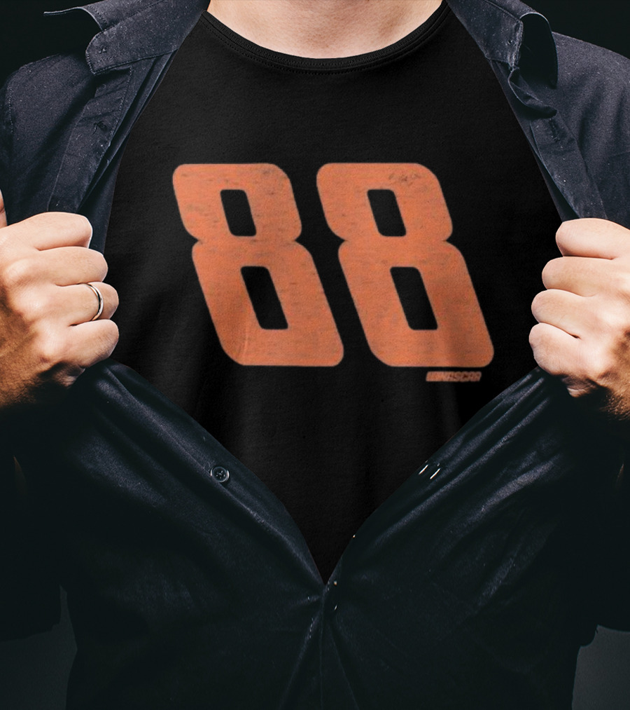 NASCAR Dale Earnhardt Jr. #88 Black Franklin 47 Racing T-Shirt