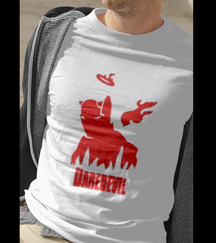 Daredevil Born Again Marvel Studios Iconic Red Flame T-Shirt