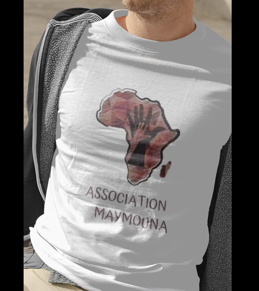 Association Maymouna Africa Map With Hand T-Shirt