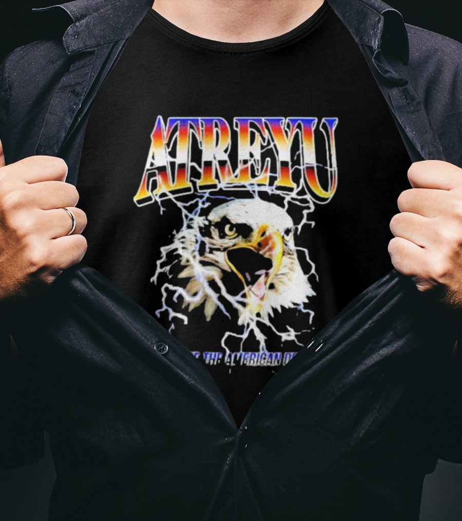 ATREYU Set Me The American Dream Eagle Lightning T-Shirt