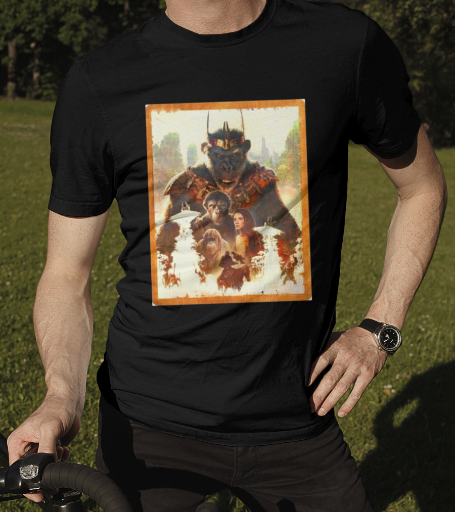 Kingdom Of The Planet Of The Apes Powerful Leadership Apes And Human Alliance T-Shirt