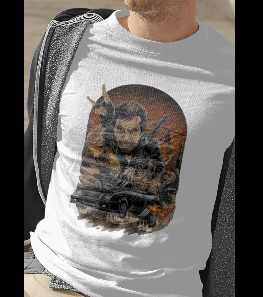 Krisna Okky Mad Max Apocalyptic Road Warrior Scene T-Shirt