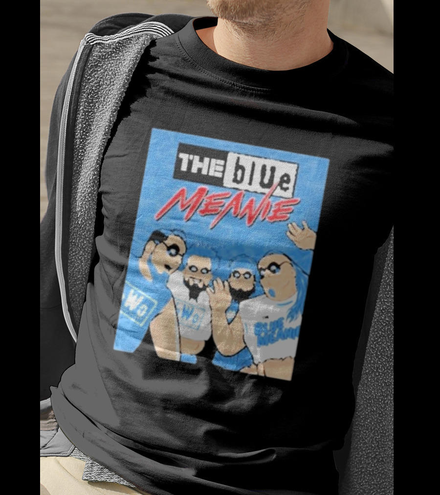 The Blue Meanie NWo Wrestling Comic Style Group T-Shirt