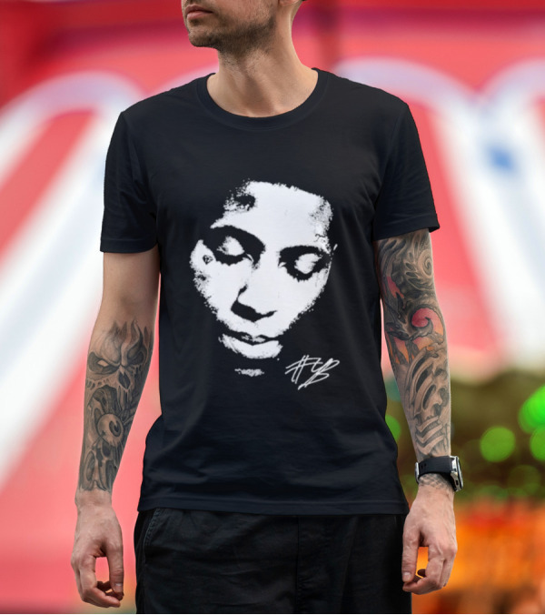 Premium T-Shirt: Never Broke Again Lonely Child NBA YoungBoy Signature Black and White Face T-Shirt Never Broke Again Lonely Child NBA YoungBoy Signature Black and White Face T-Shirt