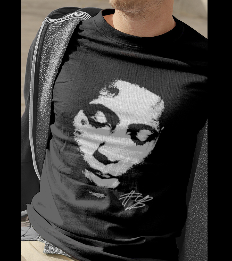 Never Broke Again Lonely Child NBA YoungBoy Signature Black And White Face T-Shirt