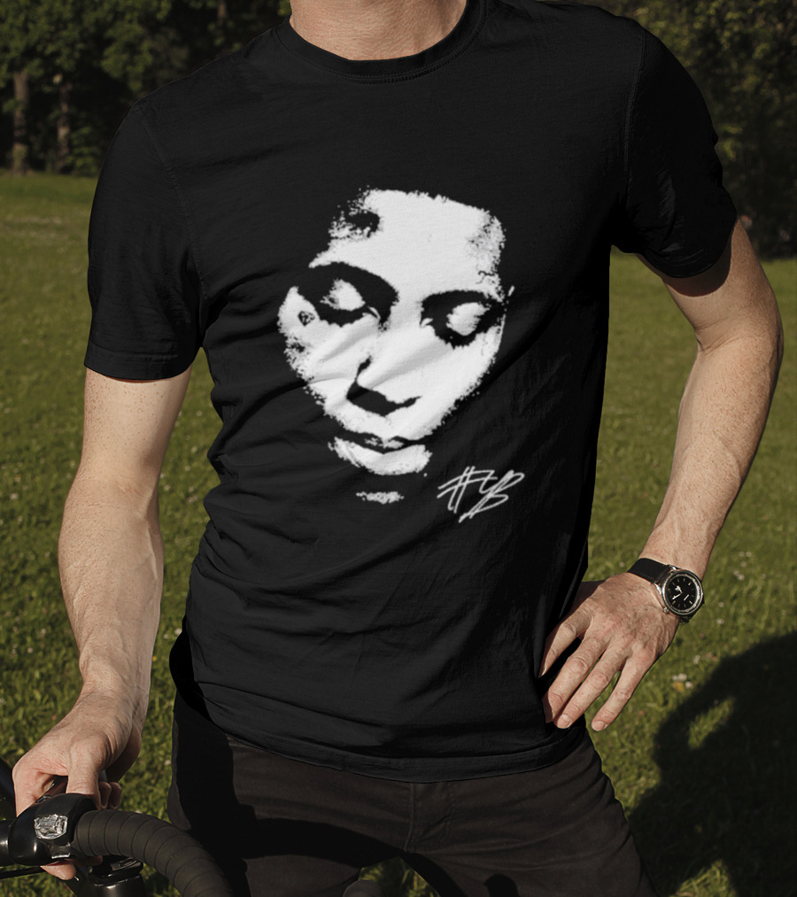 Never Broke Again Lonely Child NBA YoungBoy Signature Black And White Face T-Shirt