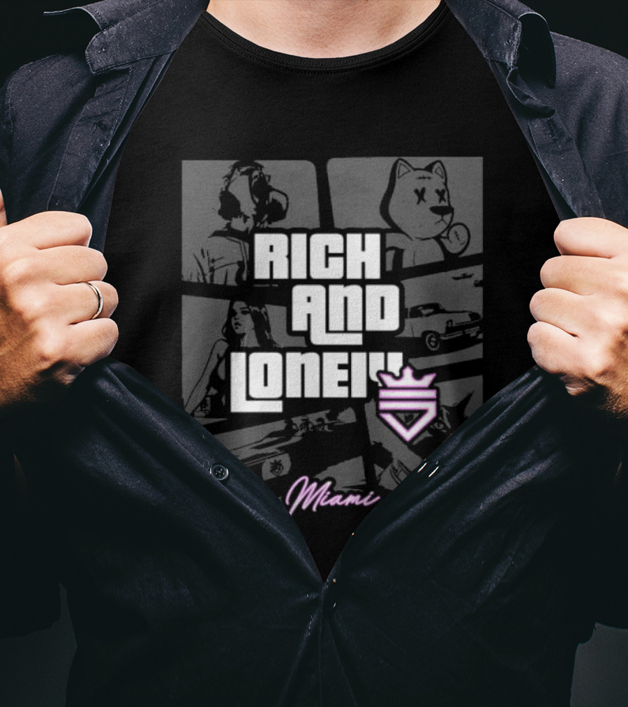 Rich And Lonely Miami T-Shirt
