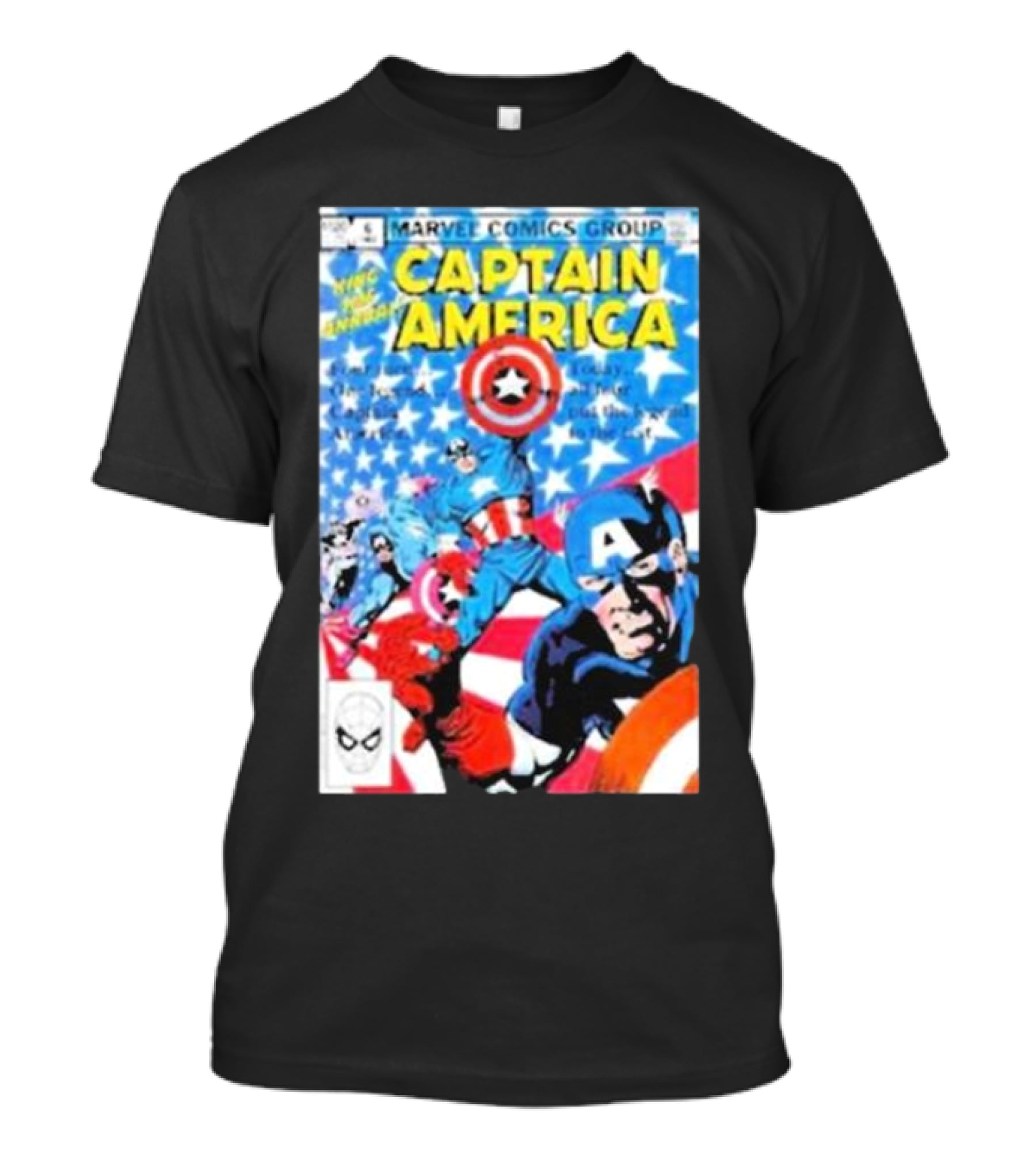 Marvel Comics Group Captain America Vintage Cover Rockofftrade Merch T-Shirt
