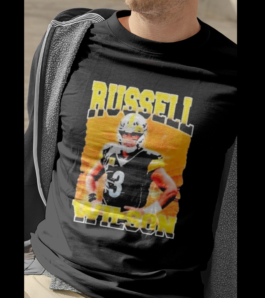 Russell Wilson Vintage Steelers Colors T-Shirt