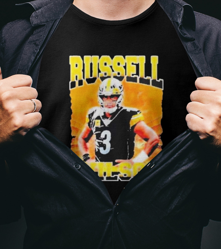 Russell Wilson Vintage Steelers Colors T-Shirt
