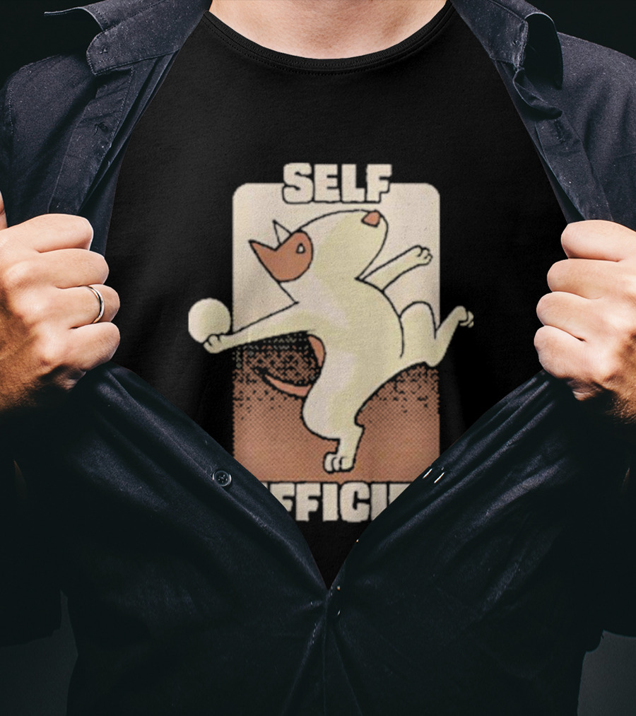 Self Sufficient Bull Terrier T-Shirt