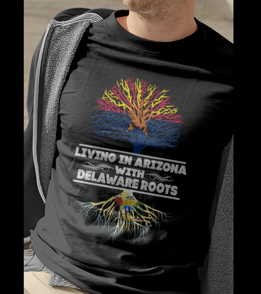 Arizona Life Delaware Heritage With Vibrant Tree Symbolism T-Shirt
