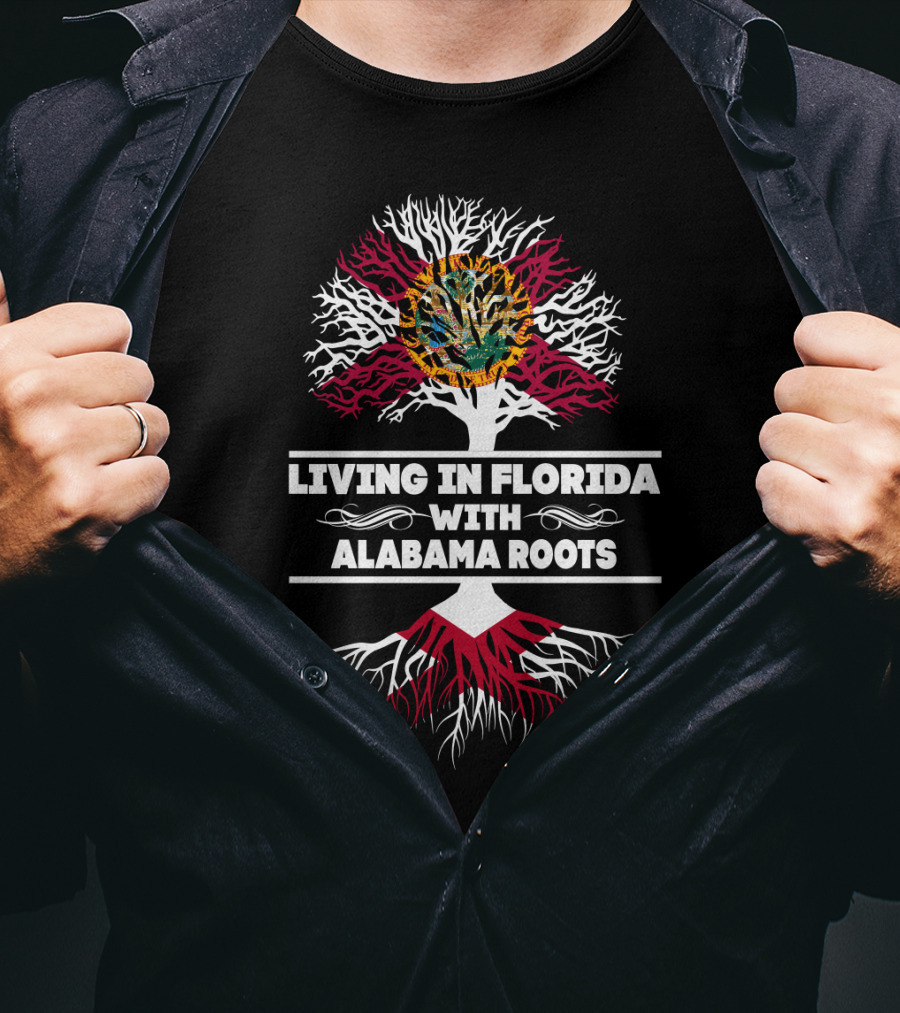 Florida State Pride With Alabama Heritage Tree Symbolism T-Shirt