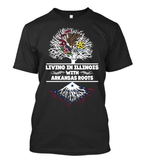 Illinois Heritage And Arkansas Ancestry: State Symbols And Roots Integration T-Shirt