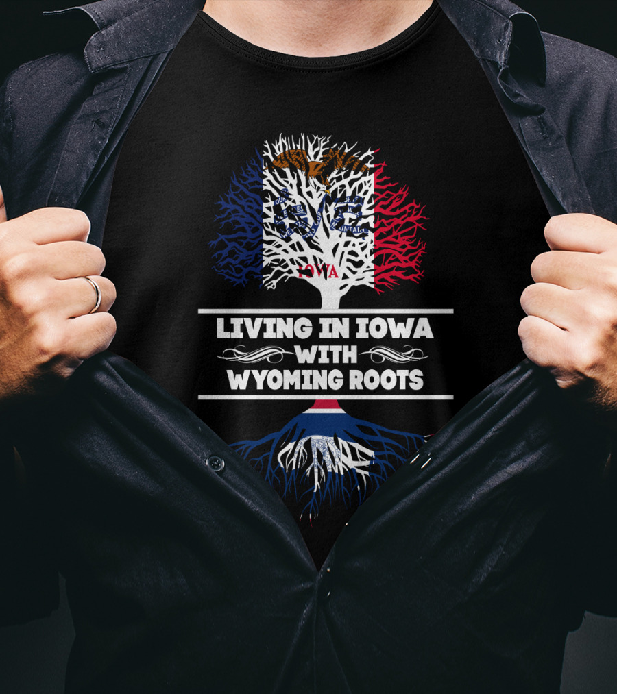 Iowa Lifestyle Embracing Heritage With Wyoming Roots State Pride T-Shirt