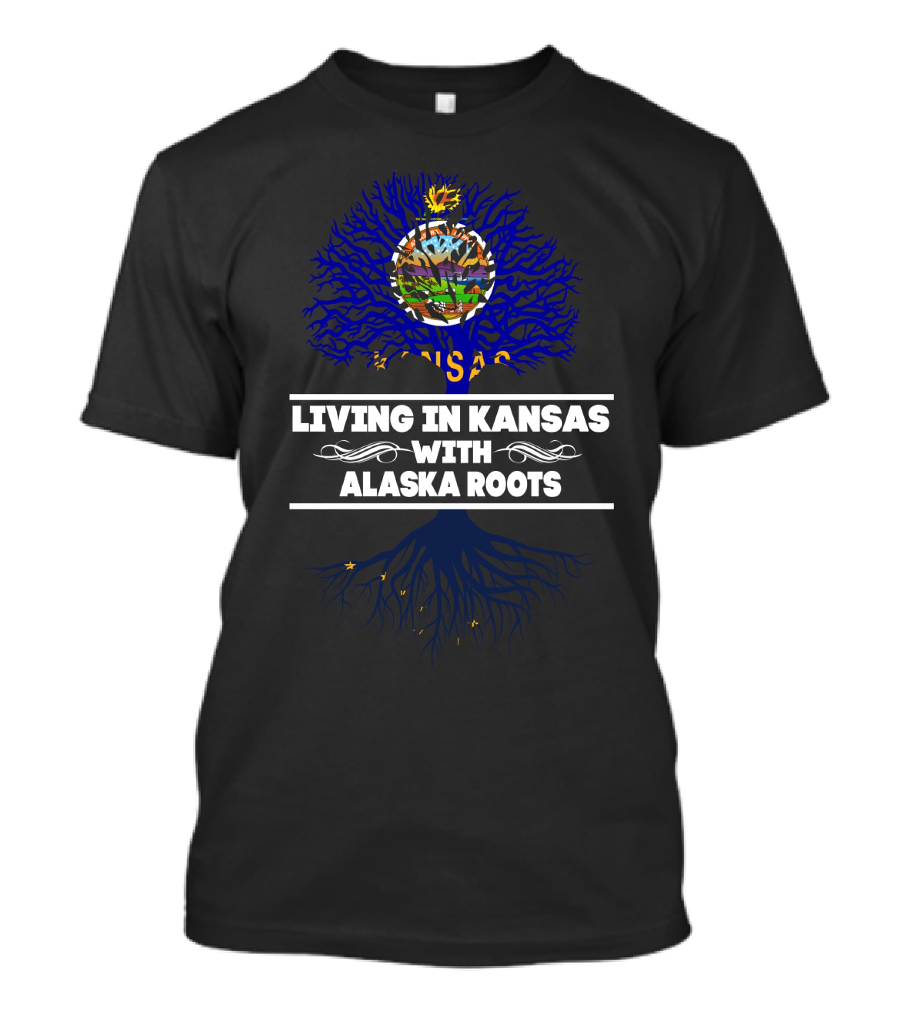 Kansas Life With Deep Alaska Heritage Symbolism T-Shirt