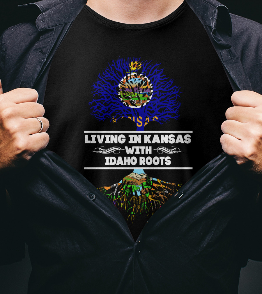 Kansas Lifestyle Embracing Idaho Heritage Roots T-Shirt