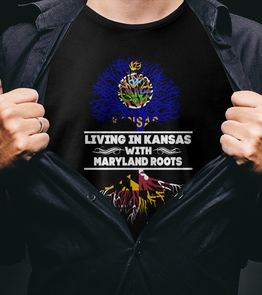 Kansas Life, Maryland Heritage: Celebrating Roots And Growth T-Shirt