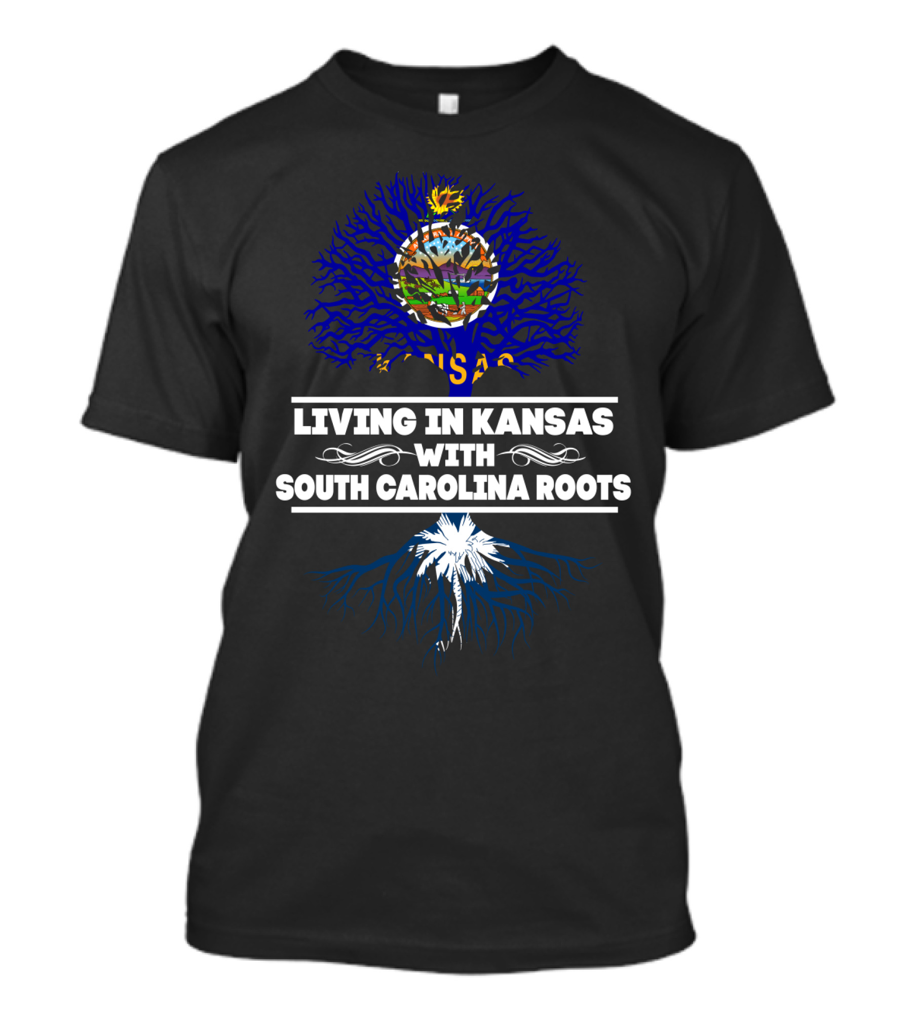 Kansas Residency And South Carolina Heritage T-Shirt